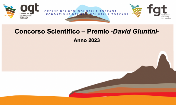 Premio di laurea David Giuntini Fondazione Geologi della Toscana.